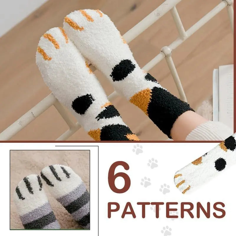 Gemütliche Katzenpfotensocken – Plüsch-Fleece-Knöchelsocken mit elastischer Passform Mivoza Deutschland