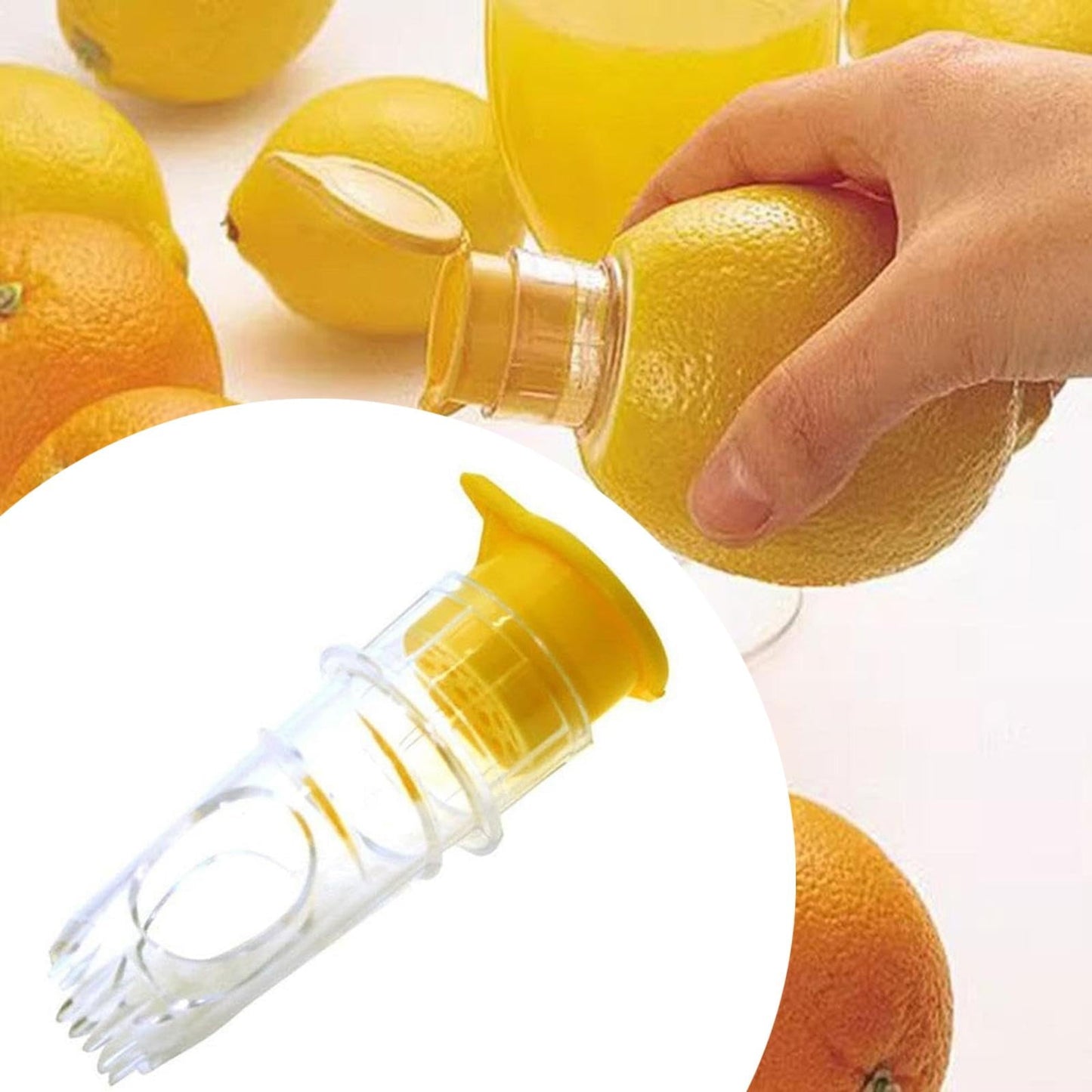 2-teiliges Zitronenpressen-Set mit Schraubaufsatz – Frischer Saft überall & jederzeit! Mivoza Deutschland