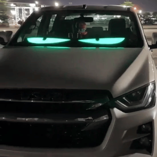 😈 Halloween Spooktacular Deal Alert! 🎃 Devil Eyes LED Sign: App - Controlled, Animated for Car/Truck Windshields Mivoza Deutschland