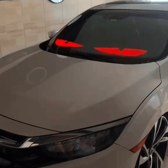 😈 Halloween Spooktacular Deal Alert! 🎃 Devil Eyes LED Sign: App - Controlled, Animated for Car/Truck Windshields Mivoza Deutschland