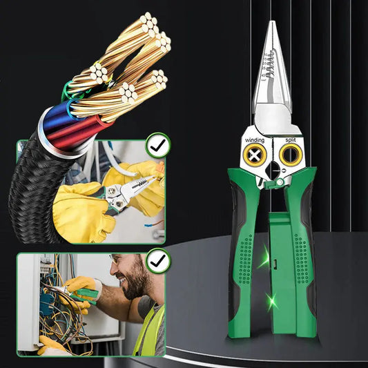 Abisolierzange mit Spannungsprüfer — 8 Funktionen in 1 Werkzeug vereint Mivoza Deutschland