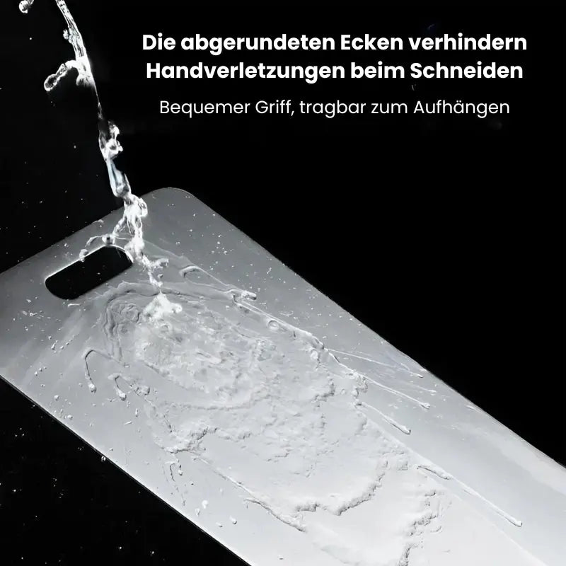 Antibakterielles Schneidebrett aus Edelstahl mit Griff Mivoza Deutschland