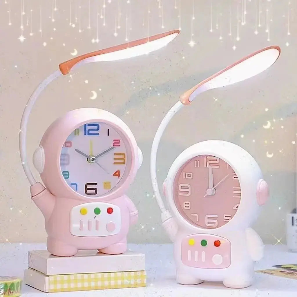 Astronaut Nachttischlampe Uhr Mivoza Deutschland