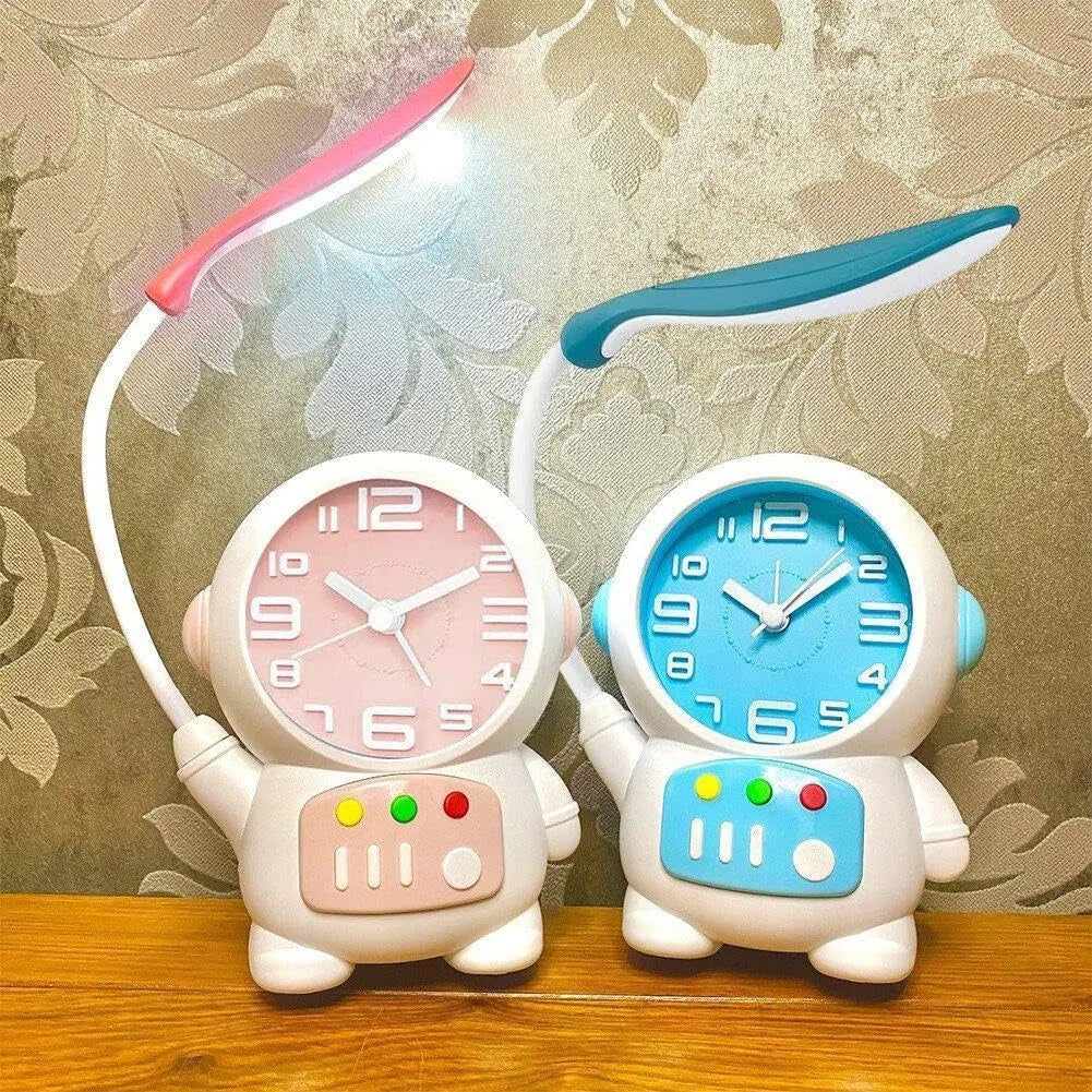 Astronaut Nachttischlampe Uhr Mivoza Deutschland