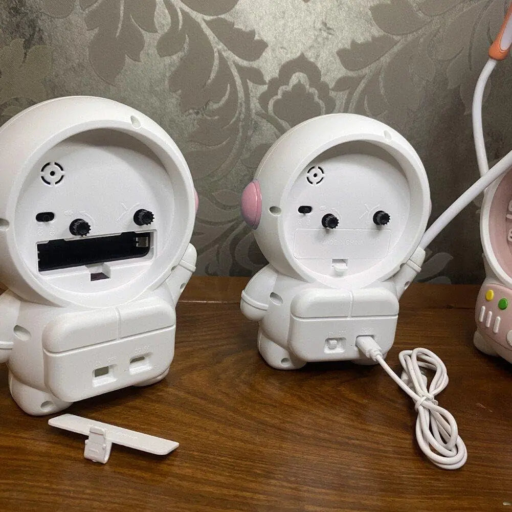 Astronaut Nachttischlampe Uhr Mivoza Deutschland