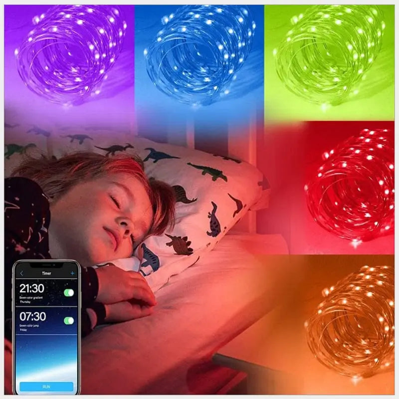 Außen-LED-Lichterkette — Bunte Atmosphäre per Fingertipp schaffen Mivoza Deutschland