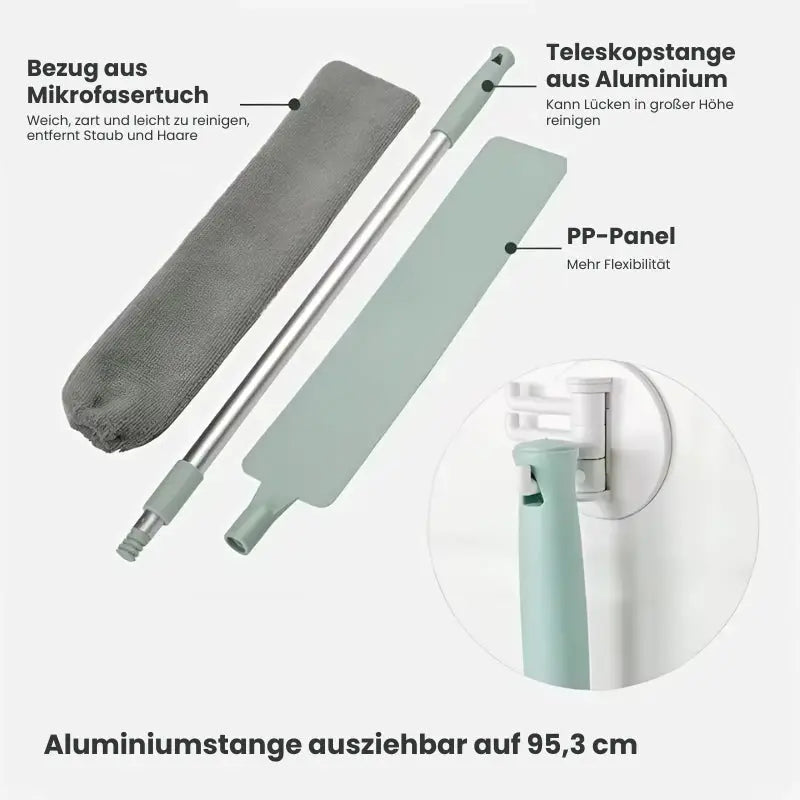 Ausziehbarer Teleskop-Staubpinsel für Fugen und Ecken Mivoza Deutschland
