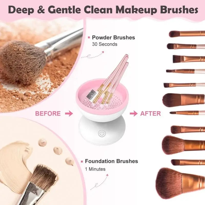 Automatischer Make-up-Pinselreiniger — USB-betriebenes Tiefenreinigungsgerät Mivoza Deutschland