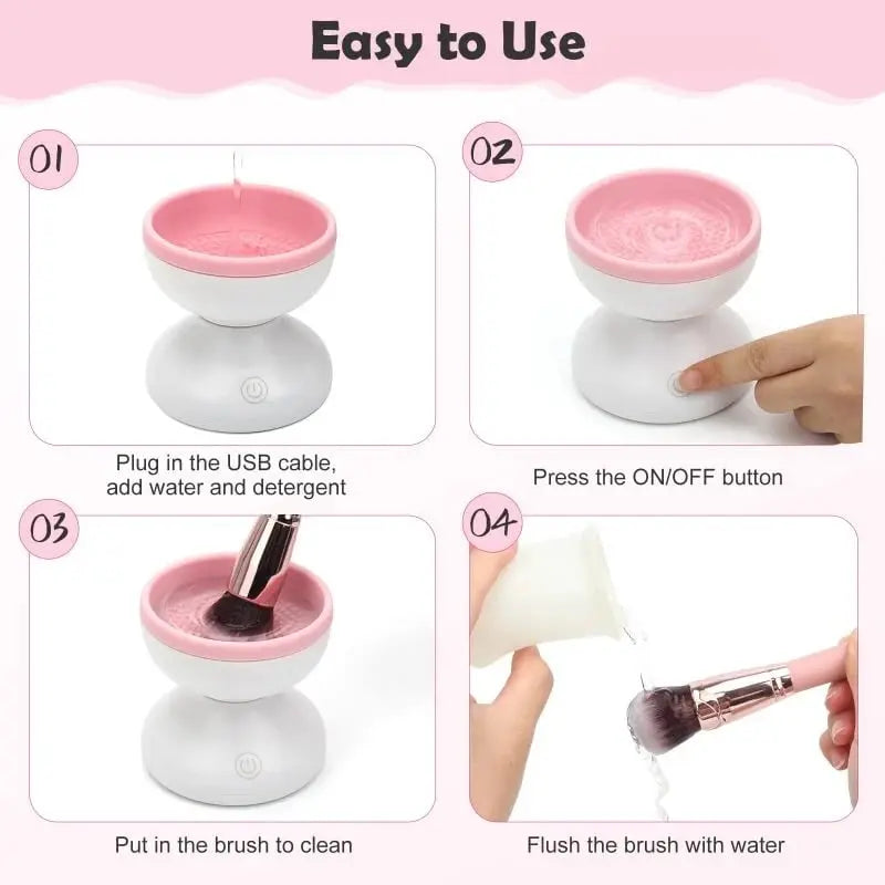 Automatischer Make-up-Pinselreiniger — USB-betriebenes Tiefenreinigungsgerät Mivoza Deutschland