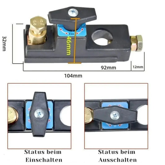 Batterie-Trennschalter - Batterie schützen & Entladung verhindern Mivoza Deutschland