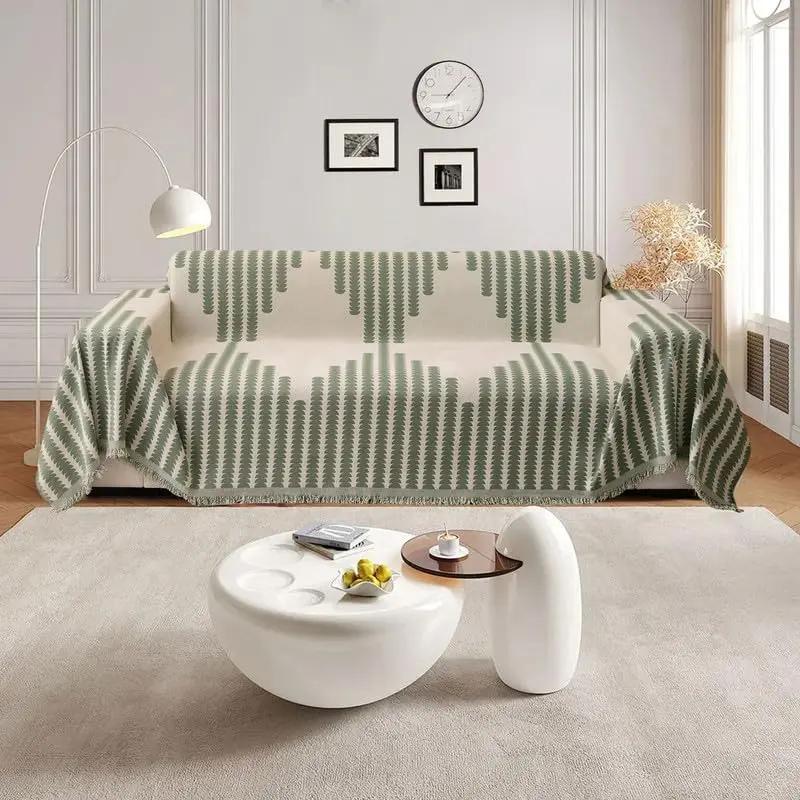 Baumwoll-Chenille Sofadecke — Passt zu jedem Interieur & jeder Jahreszeit Mivoza Deutschland