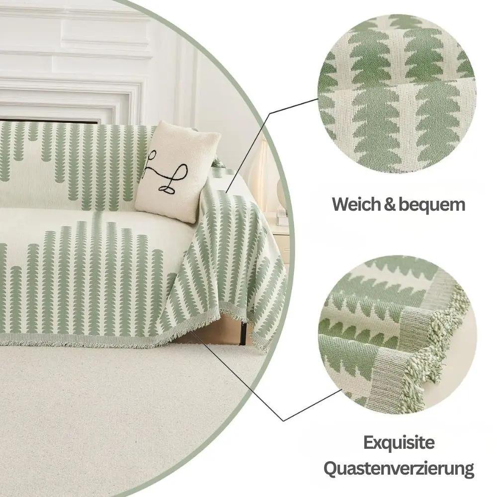 Baumwoll-Chenille Sofadecke — Passt zu jedem Interieur & jeder Jahreszeit Mivoza Deutschland