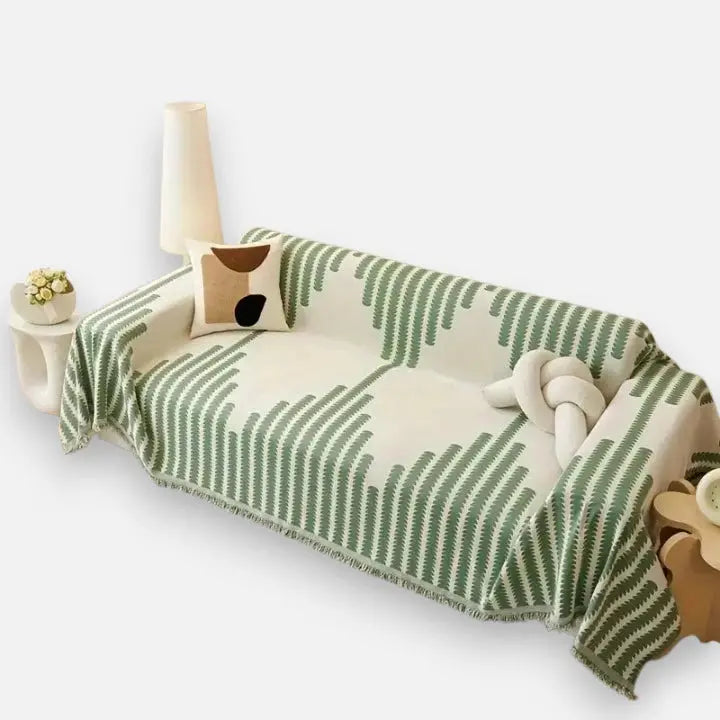 Baumwoll-Chenille Sofadecke — Passt zu jedem Interieur & jeder Jahreszeit Mivoza Deutschland