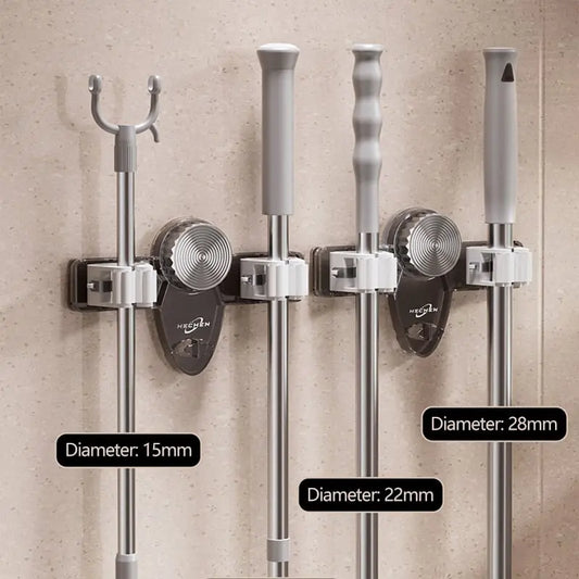 Besenklemme mit Saugnäpfen – Platzsparender Wandhalter mit Verstellbaren Haken Mivoza Deutschland