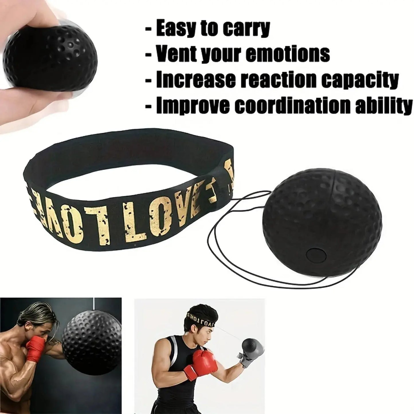 Boxtraining Stirnband mit Reflexball für mehr Reaktionskraft Mivoza Deutschland