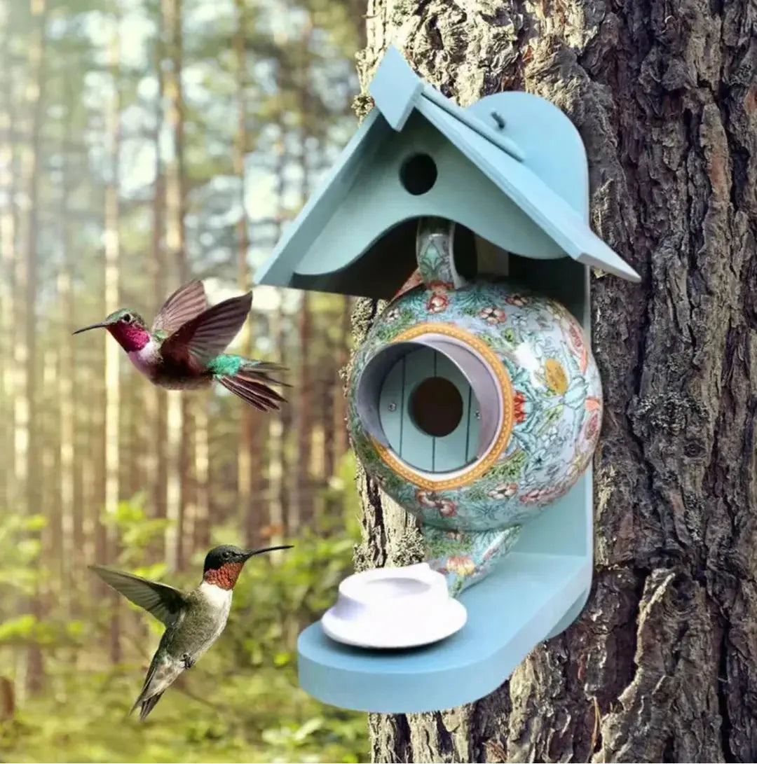 Buntes Teekannen-Vogelhaus Mivoza Deutschland