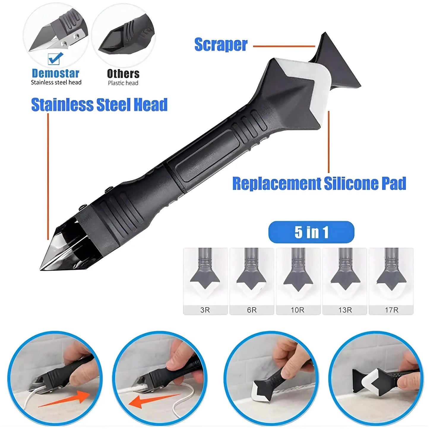 CaulkHero™ Keine unordentlichen Ecken oder ungleichmäßigen Linien mehr! Mivoza Deutschland