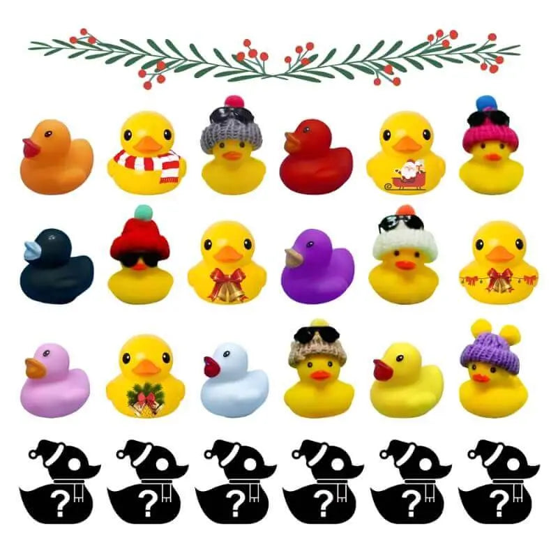ChristmasDuck™ Weihnachts-Gummientchen-Adventskalender (24er Satz) Mivoza Deutschland