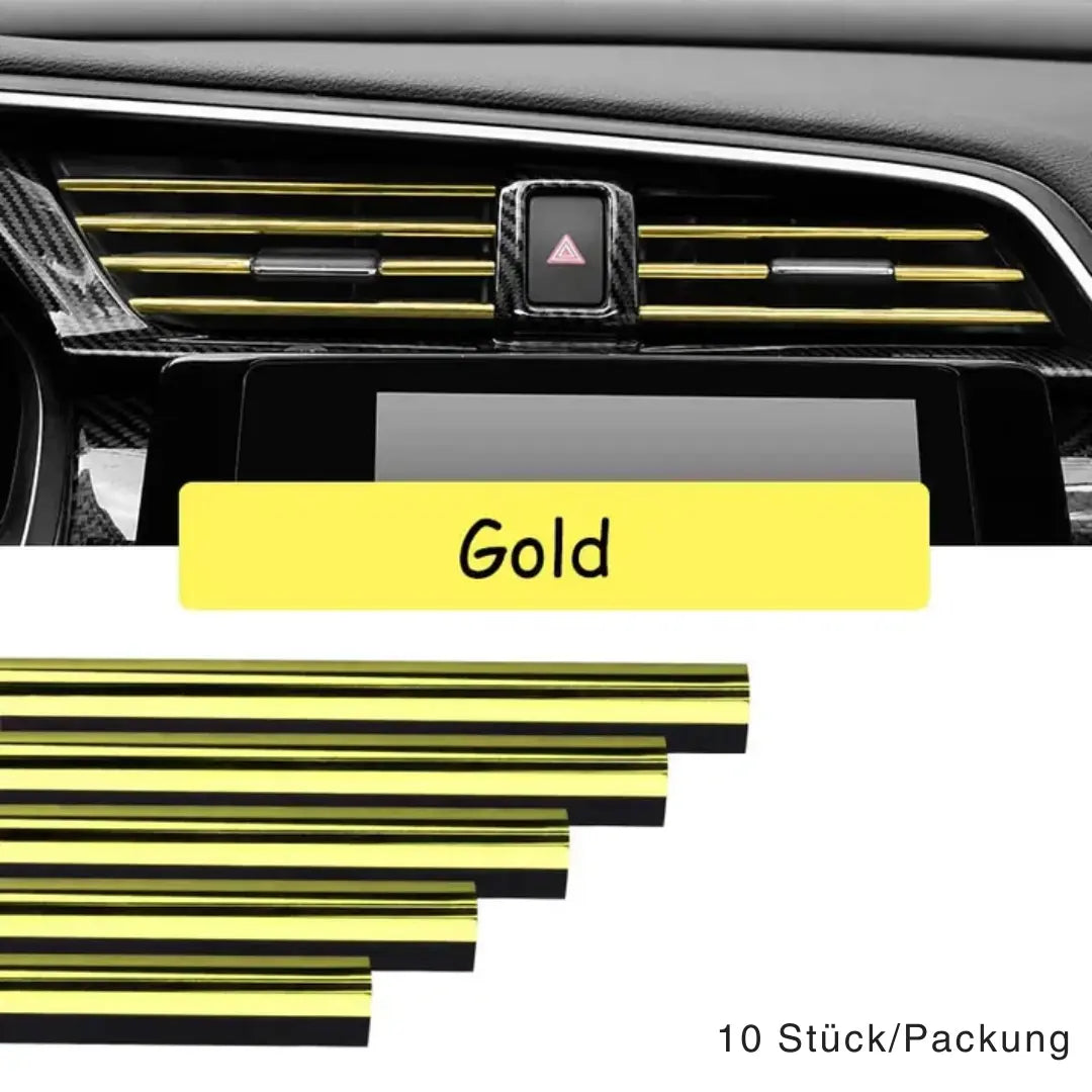 Chrom-Lüftungszierstreifen – Auto-Innenraum-Upgrade ohne Montageaufwand Mivoza Deutschland