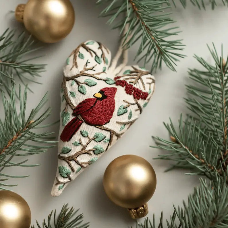 DIY-Weihnachtsherz-Stickerei-Set – Kreative Aktivität vor Weihnachten Mivoza Deutschland
