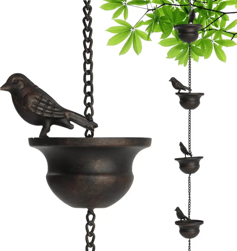 Dekorative Regenkette mit Vogelbad Mivoza Deutschland