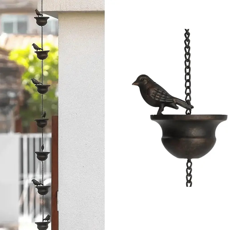 Dekorative Regenkette mit Vogelbad Mivoza Deutschland
