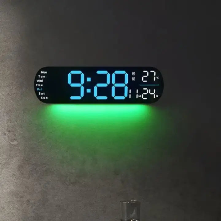 Digitale Wanduhr Großes LED-Display mit Fernbedienung Mivoza Deutschland