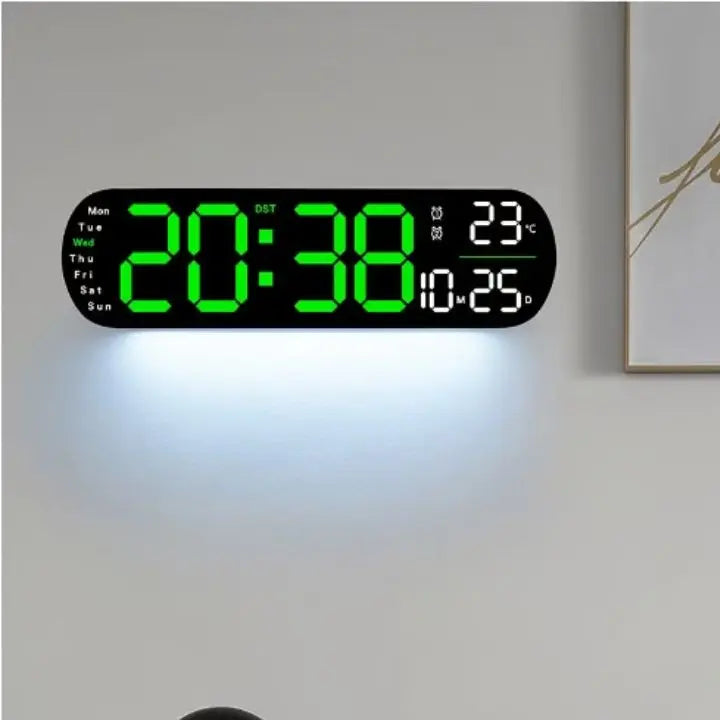 Digitale Wanduhr Großes LED-Display mit Fernbedienung Mivoza Deutschland