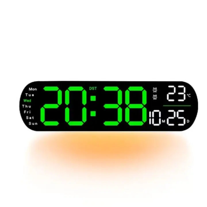 Digitale Wanduhr Großes LED-Display mit Fernbedienung Mivoza Deutschland