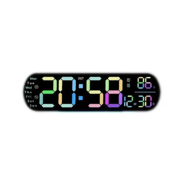 Digitale Wanduhr Großes LED-Display mit Fernbedienung Mivoza Deutschland