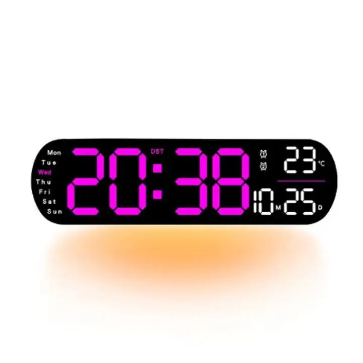 Digitale Wanduhr Großes LED-Display mit Fernbedienung Mivoza Deutschland