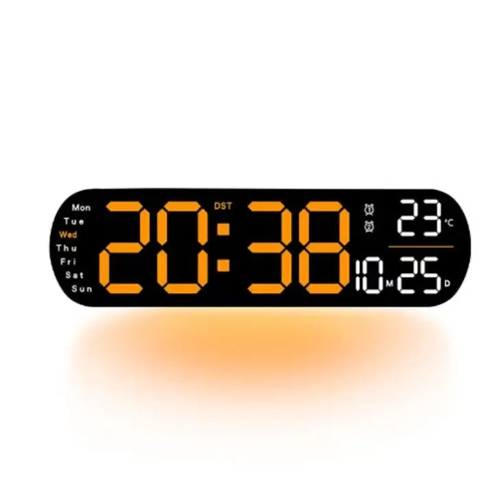 Digitale Wanduhr Großes LED-Display mit Fernbedienung Mivoza Deutschland