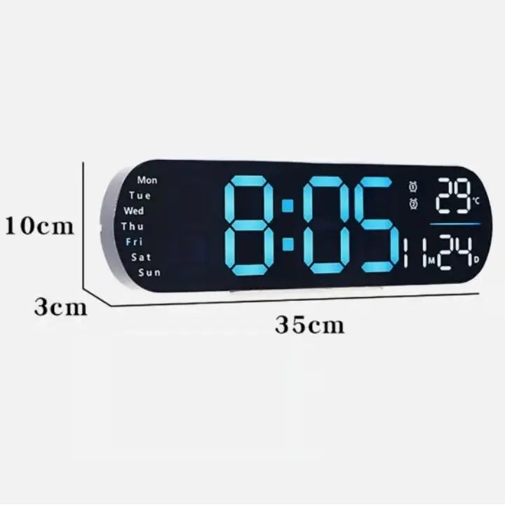 Digitale Wanduhr Großes LED-Display mit Fernbedienung Mivoza Deutschland