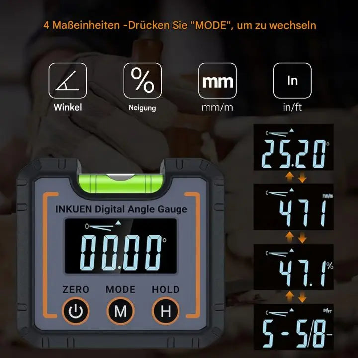 Digitaler Winkelmesser 0-360° – Präzise & mit Magnetfuß Mivoza Deutschland
