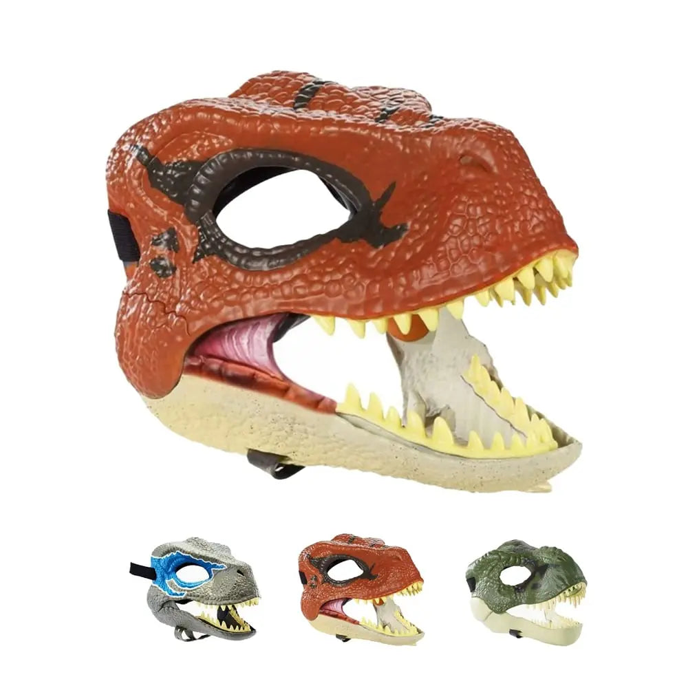 Dinosauriermaske mit beweglichem Kiefer – Auch für Hunde geeignet Mivoza Deutschland