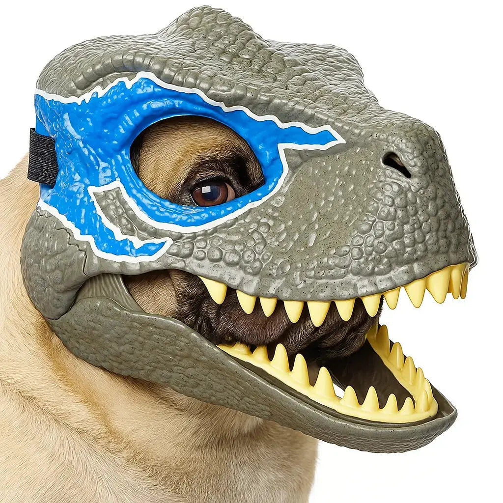 Dinosauriermaske mit beweglichem Kiefer – Auch für Hunde geeignet Mivoza Deutschland