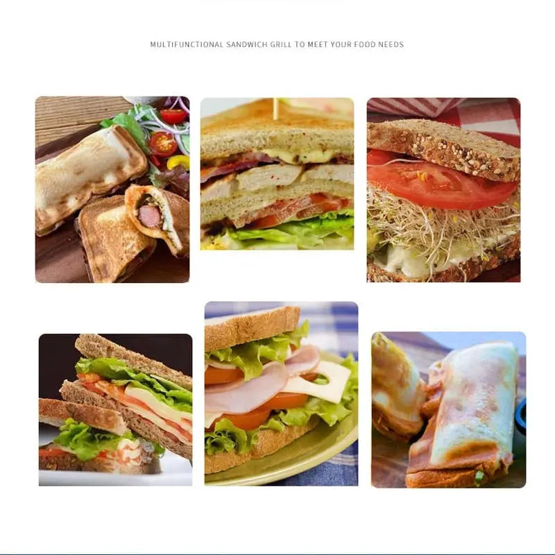 Doppelseitige Sandwichpfanne – Antihaft-Aluminium Frühstücksbräter Mivoza Deutschland