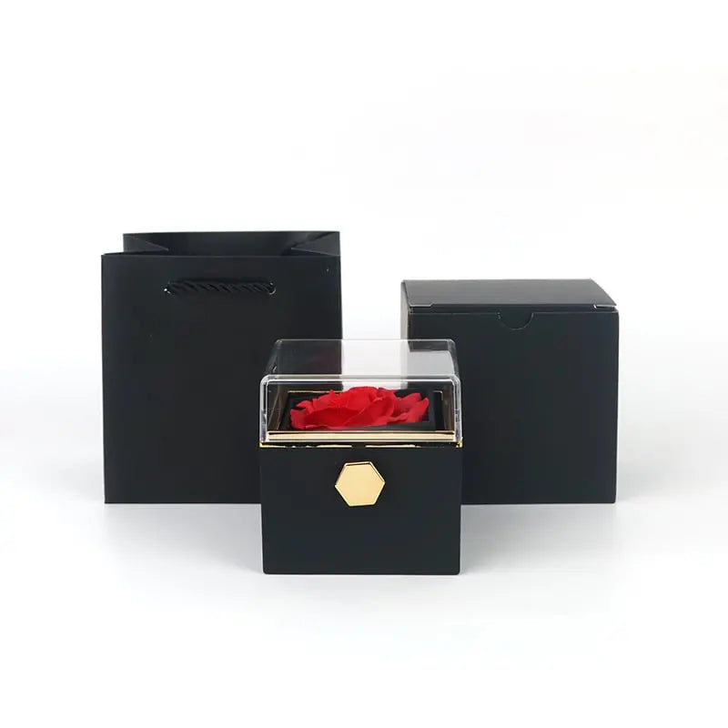 Drehbare Rosen-Seifen Schmuckbox — Mit Geheimfach für Ringe & Ohrringe Mivoza Deutschland