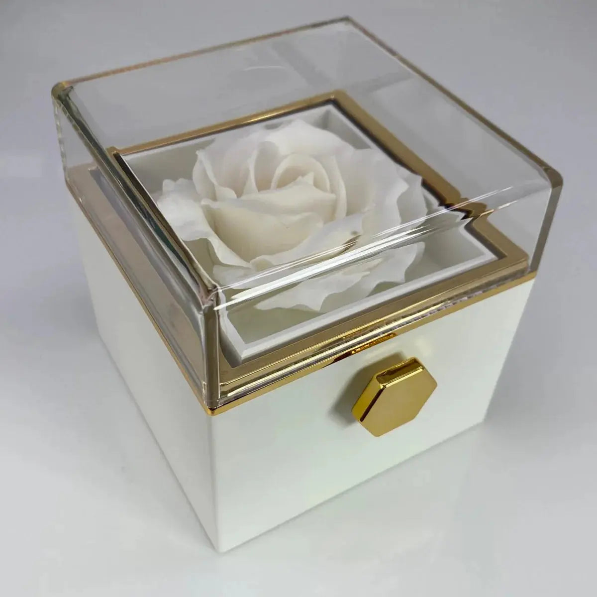 Drehbare Rosen-Seifen Schmuckbox — Mit Geheimfach für Ringe & Ohrringe Mivoza Deutschland