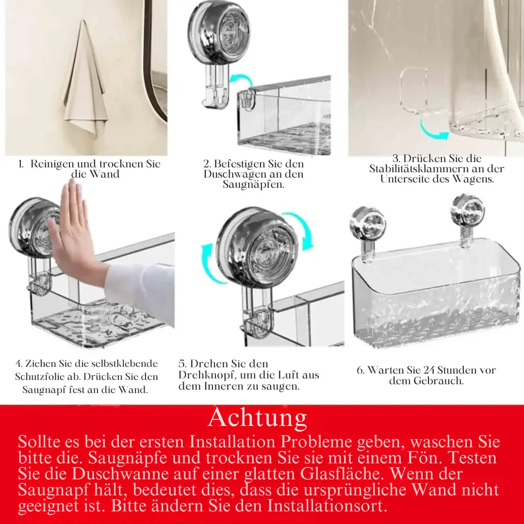 Duschablage mit Gletscherdesign – Stilvolle Ordnung im Badezimmer Mivoza Deutschland