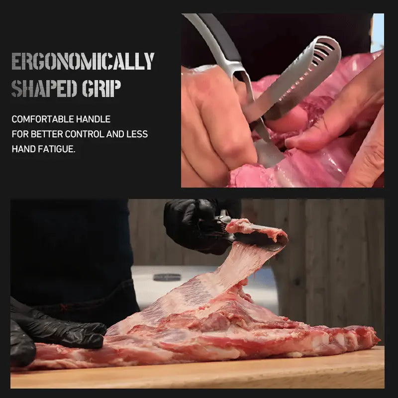 Edelstahl BBQ Rippenzubereitungswerkzeug mit ergonomischem Griff Mivoza Deutschland