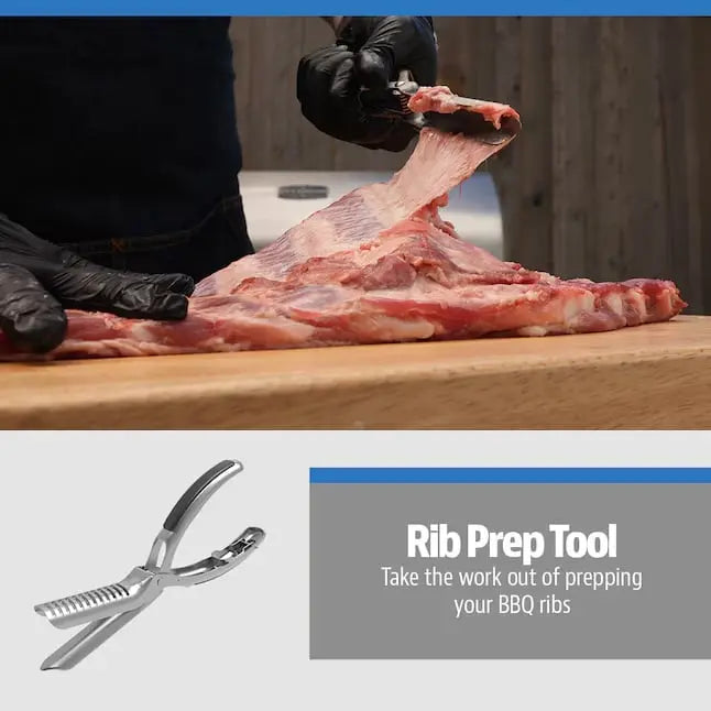 Edelstahl BBQ Rippenzubereitungswerkzeug mit ergonomischem Griff Mivoza Deutschland
