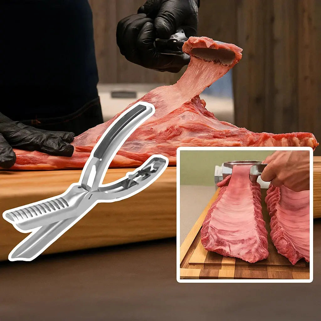 Edelstahl BBQ Rippenzubereitungswerkzeug mit ergonomischem Griff Mivoza Deutschland