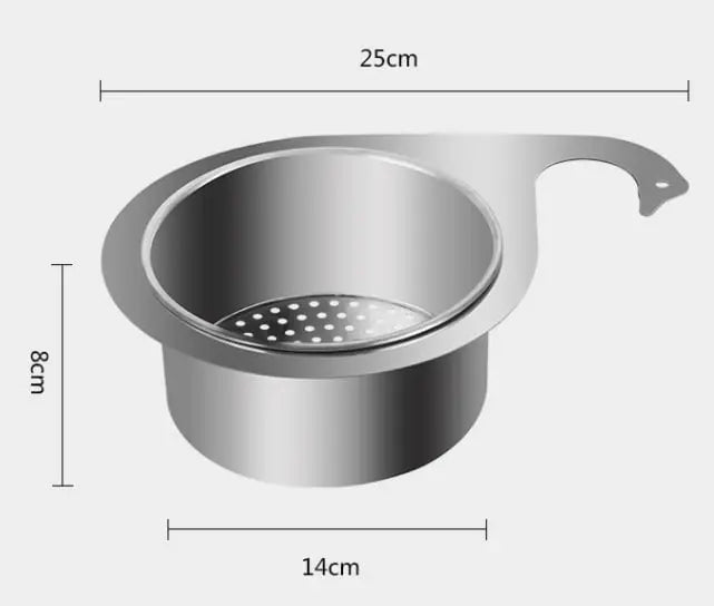 Edelstahl-Eckspülbeckensieb mit Schnellablauf-Design Mivoza Deutschland