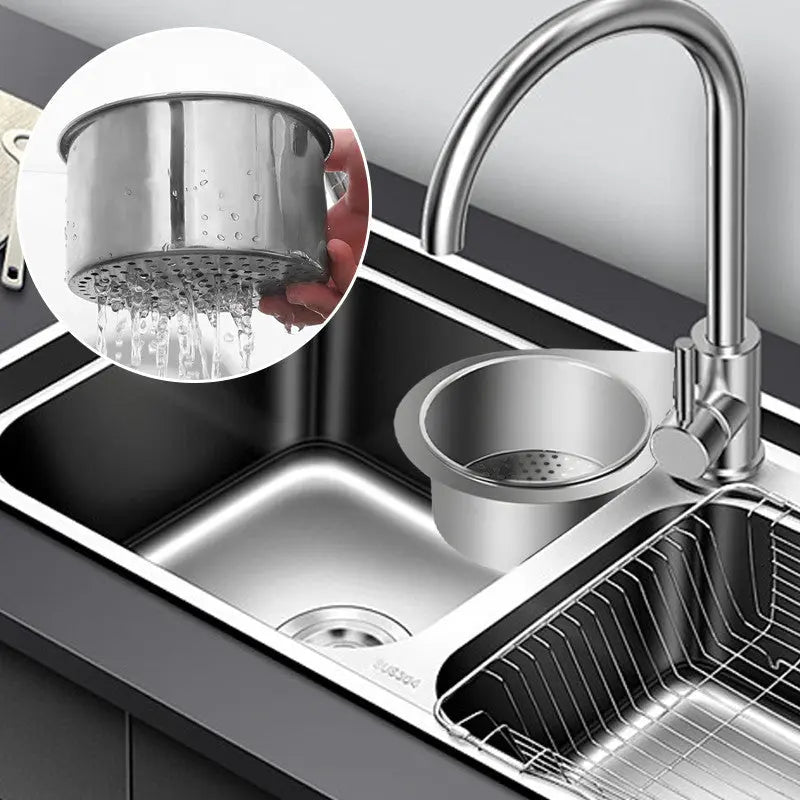 Edelstahl-Eckspülbeckensieb mit Schnellablauf-Design Mivoza Deutschland