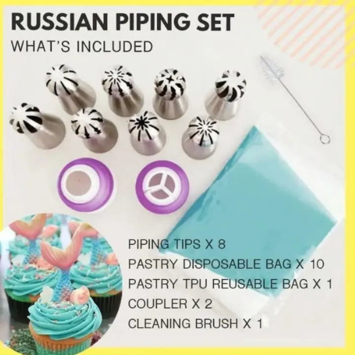 Edelstahl Spritztüllen für Kuchen Mivoza Deutschland