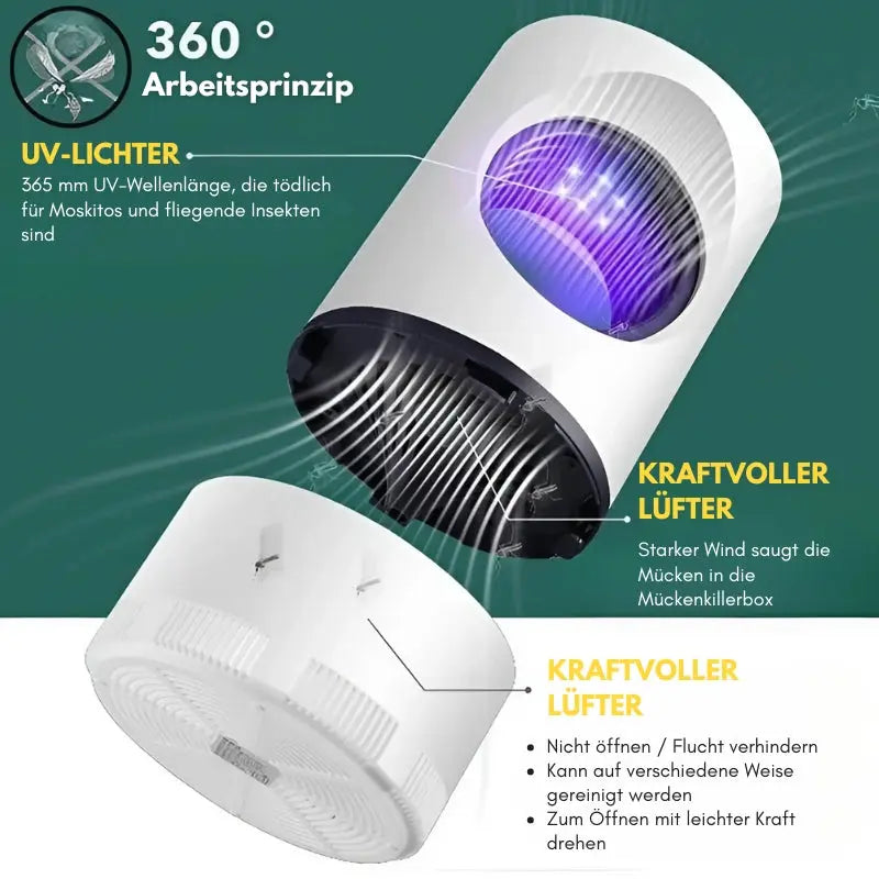 Effiziente LED-Moskito-Killer-Lampe Mivoza Deutschland