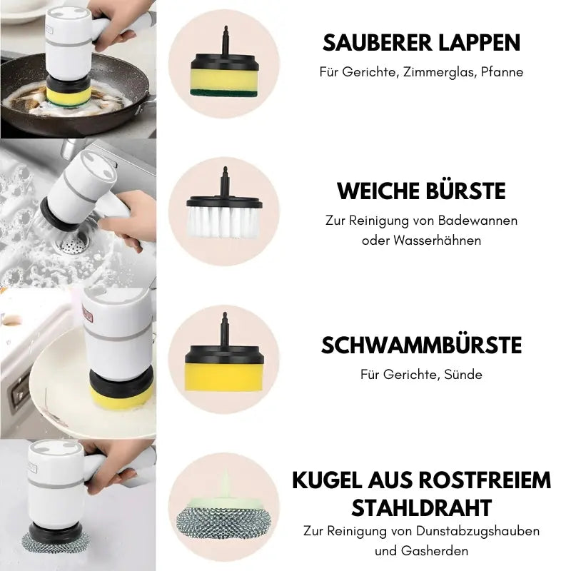 Effiziente elektrische Reinigungsbürste Mivoza Deutschland