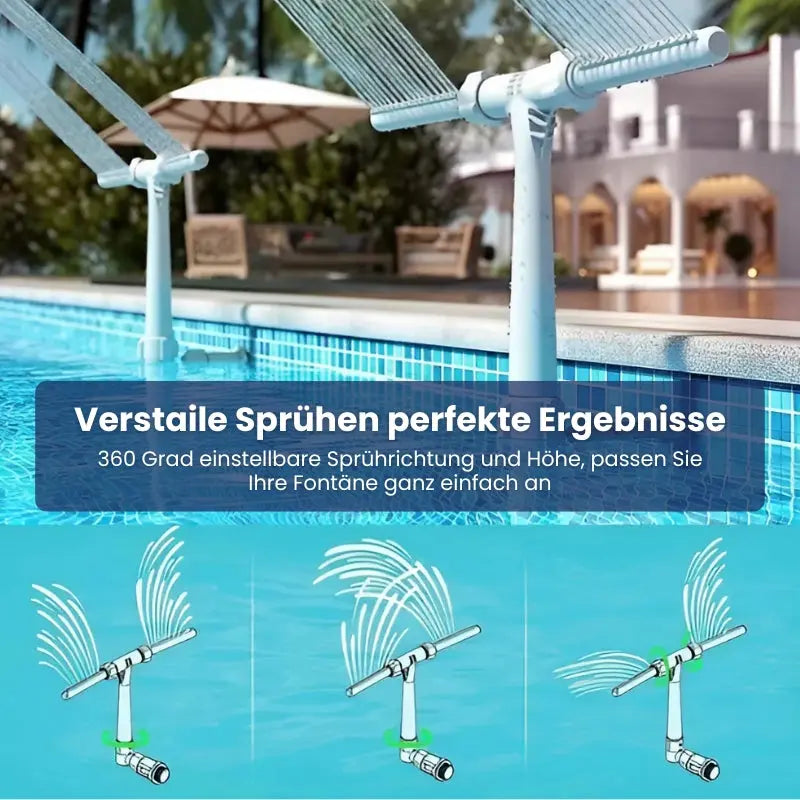 Einstellbarer Wasserfall mit zwei Sprühstößen Mivoza Deutschland