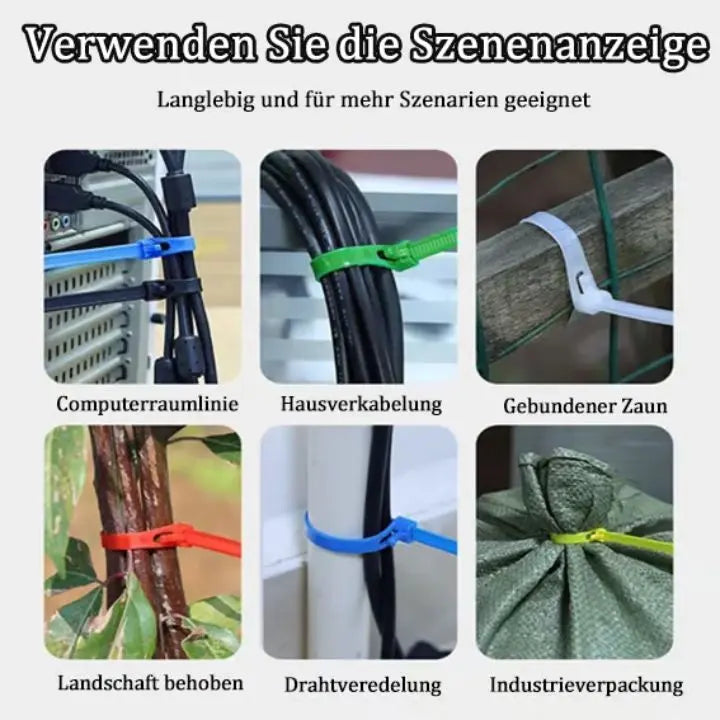 Elastische Nylon-Kabelbinder - 100 (Stück) Mivoza Deutschland